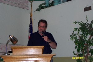 Jim sharing the Word