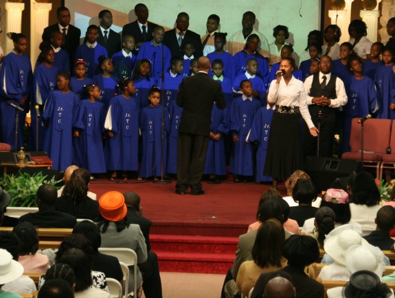 The Junior Tabernacle choir ministers