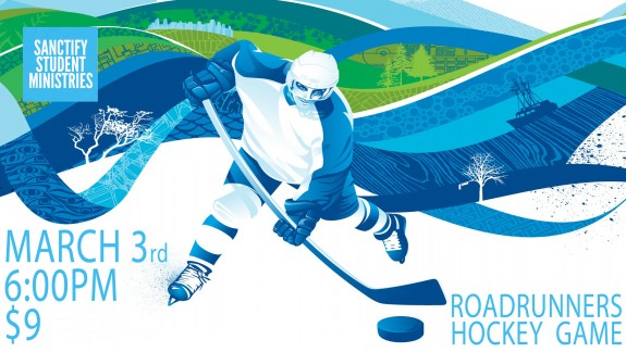 Were are going to the hockey game and leaving the church at 6:00pm.