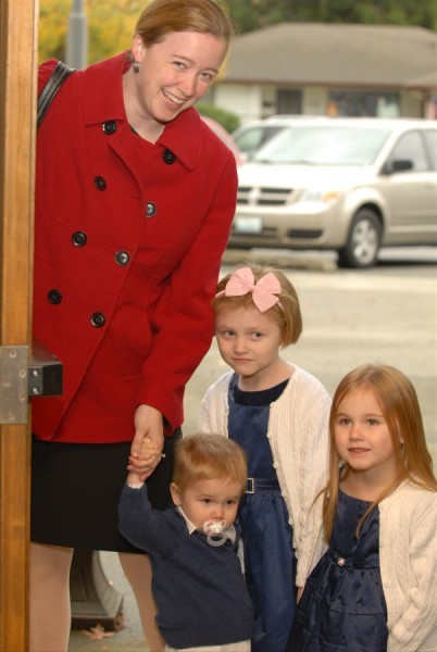 Rebecca and kids