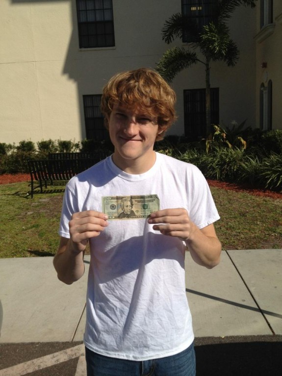 Kudos to Austin from Florida College! He found this week's Destiny 20 stuck behind the Billy Graham historical marker on Riverhills Dr. Thanks for getting back to us Austin! Hid 1/14/12. Found 1/15/12