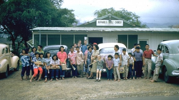 Kapahulu Bible Church, Old Barn Days, c.1956